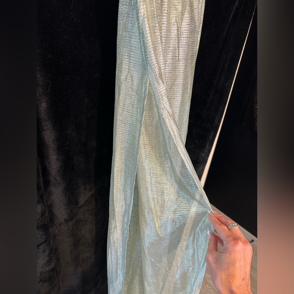💚💚 KURT GEIGER SHOREDITCH GREEN/SILVER MAXI DRESS-SZ S💚💚NWT - Picture 13 of 17